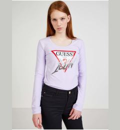 Снимка на Light purple Ladies T-shirt with print Guess - Women