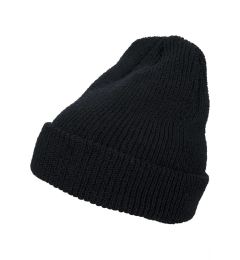 Снимка на Long knitted beanie black