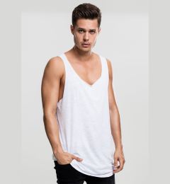 Снимка на Long Shape Open Edge Loose Tank White