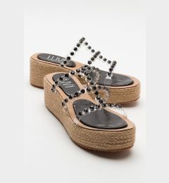 Снимка на LuviShoes MARJE Women's Slippers with Black Stones and Welded Soles.