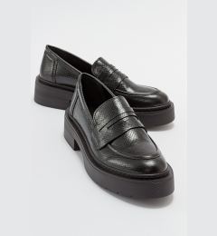 Снимка на LuviShoes NONTE Women's Black Patterned Loafers