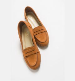 Снимка на LuviShoes Women's Tan Nubuck Leather Flats F02