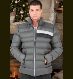 Снимка на M8650 DEWBERRY MEN'S PUFFER COAT-PLAIN GREY