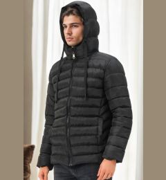Снимка на M8658 DEWBERRY MEN'S COAT-BLACK-1