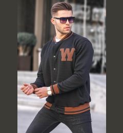 Снимка на Madmext Black Quilted Patterned Men's Bomber Jacket 6035