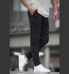 Снимка на Madmext Checked Black Jogger