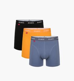 Снимка на Man boxers ATLANTIC Comfort 3Pack - black/yellow/gray