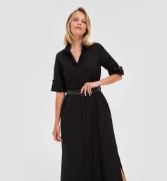 Снимка на Marisse Black Midi Shirt Dress