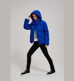 Снимка на Marisse Short Quilted Jacket With Hood, Dark Blue