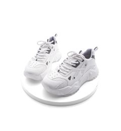 Снимка на Marjin Women's High-Sole Sneakers Lace-Up Sneakers Virez White.