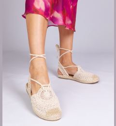 Снимка на marka niezdefiniowana Beige flat espadrille sandals Relis