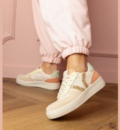 Снимка на marka niezdefiniowana Beige sneakers decorated with glitter Blona