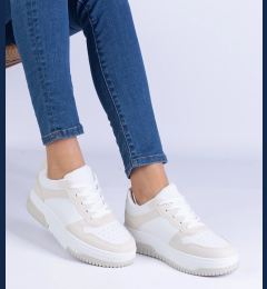 Снимка на marka niezdefiniowana Beige sneakers with a thick sole Undina