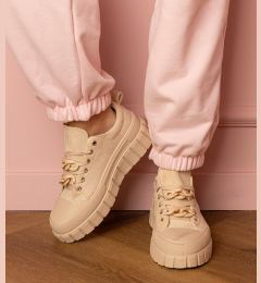 Снимка на marka niezdefiniowana Beige women's sports sneakers Kesium