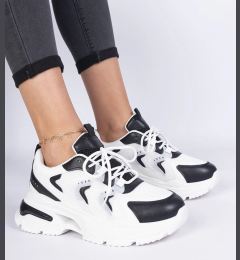 Снимка на marka niezdefiniowana Black-and-white women's sports sneakers Lamula
