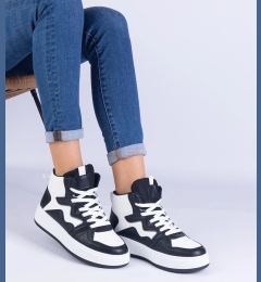 Снимка на marka niezdefiniowana Black and white women's sports sneakers Shadolina