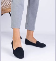Снимка на marka niezdefiniowana Black classic ballet flats made of eco-suede Valensia