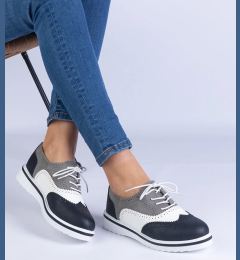 Снимка на marka niezdefiniowana Black classic oxford shoes Toddi