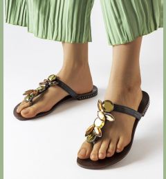 Снимка на marka niezdefiniowana Black elegant flip-flops Zarattini