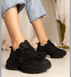 Снимка на marka niezdefiniowana Black massive women's sports sneakers Zarina