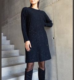 Снимка на marka niezdefiniowana Black shimmering midi dress Kadyra