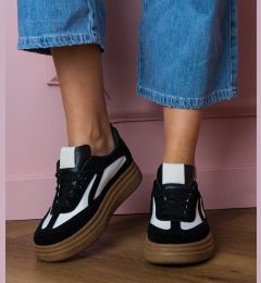Снимка на marka niezdefiniowana Black sneakers on a thick sole Kamela