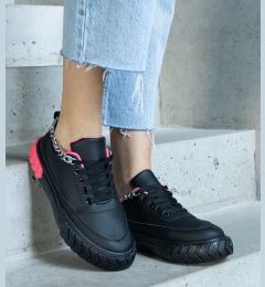 Снимка на marka niezdefiniowana Black sneakers with chain Thilda