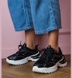 Снимка на marka niezdefiniowana Black sports sneakers on a thick sole Lirana