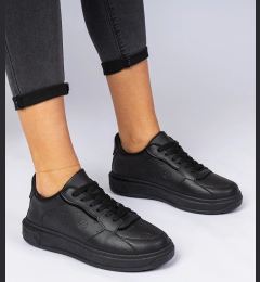 Снимка на marka niezdefiniowana Black sporty sneakers in eco-leather Lavilia