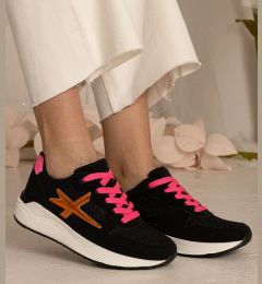 Снимка на marka niezdefiniowana Black sporty women's sneakers with glitter Kaletti
