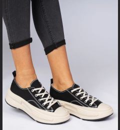 Снимка на marka niezdefiniowana Black women's fabric sneakers Katerin
