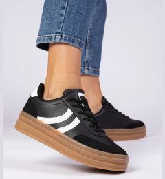 Снимка на marka niezdefiniowana Black women's platform sneakers Melly