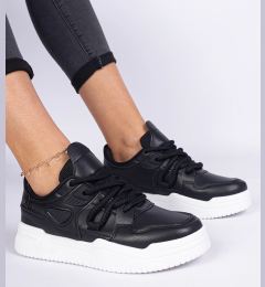 Снимка на marka niezdefiniowana Black women's sneakers with thick laces Kayota