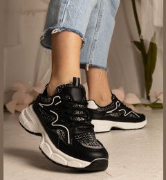 Снимка на marka niezdefiniowana Black women's sports sneakers Maurita