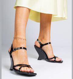 Снимка на marka niezdefiniowana Black women's wedge sandals Jessy
