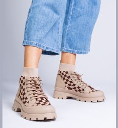 Снимка на marka niezdefiniowana Brown platform sneaker boots Sarida