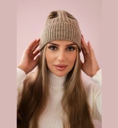 Снимка на marka niezdefiniowana Cap thin Malwina K250 dark beige