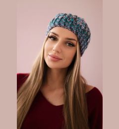 Снимка на marka niezdefiniowana Cap with a pompom Maria K335 turquoise