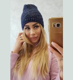 Снимка на marka niezdefiniowana Cap with fleece Berta K247 navy blue