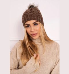 Снимка на marka niezdefiniowana Cap with fleece Daria K217 cappuccino