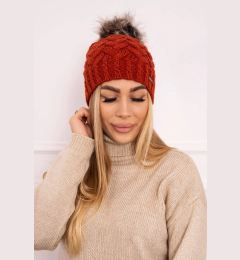 Снимка на marka niezdefiniowana Cap with fleece Daria K217 foxy