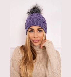 Снимка на marka niezdefiniowana Cap with fleece Daria K217 purple