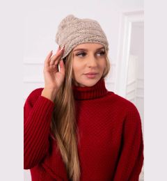 Снимка на marka niezdefiniowana Cap with fleece Edyta K298 beige