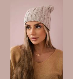 Снимка на marka niezdefiniowana Cap with fleece Iwona K221 beige