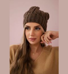 Снимка на marka niezdefiniowana Cap with fleece Iwona K221 mocca
