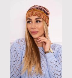 Снимка на marka niezdefiniowana Cap with fleece Klaudia K255 orange+red