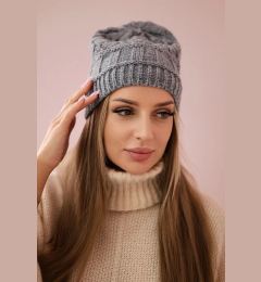 Снимка на marka niezdefiniowana Cap with fleece Marta K231 dark gray