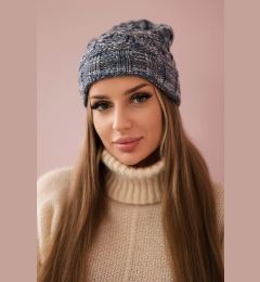 Снимка на marka niezdefiniowana Cap with fleece Melisa K241 navy blue+blue