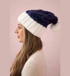 Снимка на marka niezdefiniowana Cap with fleece Milano K203 purple melange+dark purple