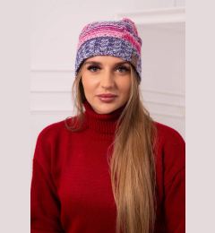 Снимка на marka niezdefiniowana Cap with fleece Monika K256 pink+dark purple